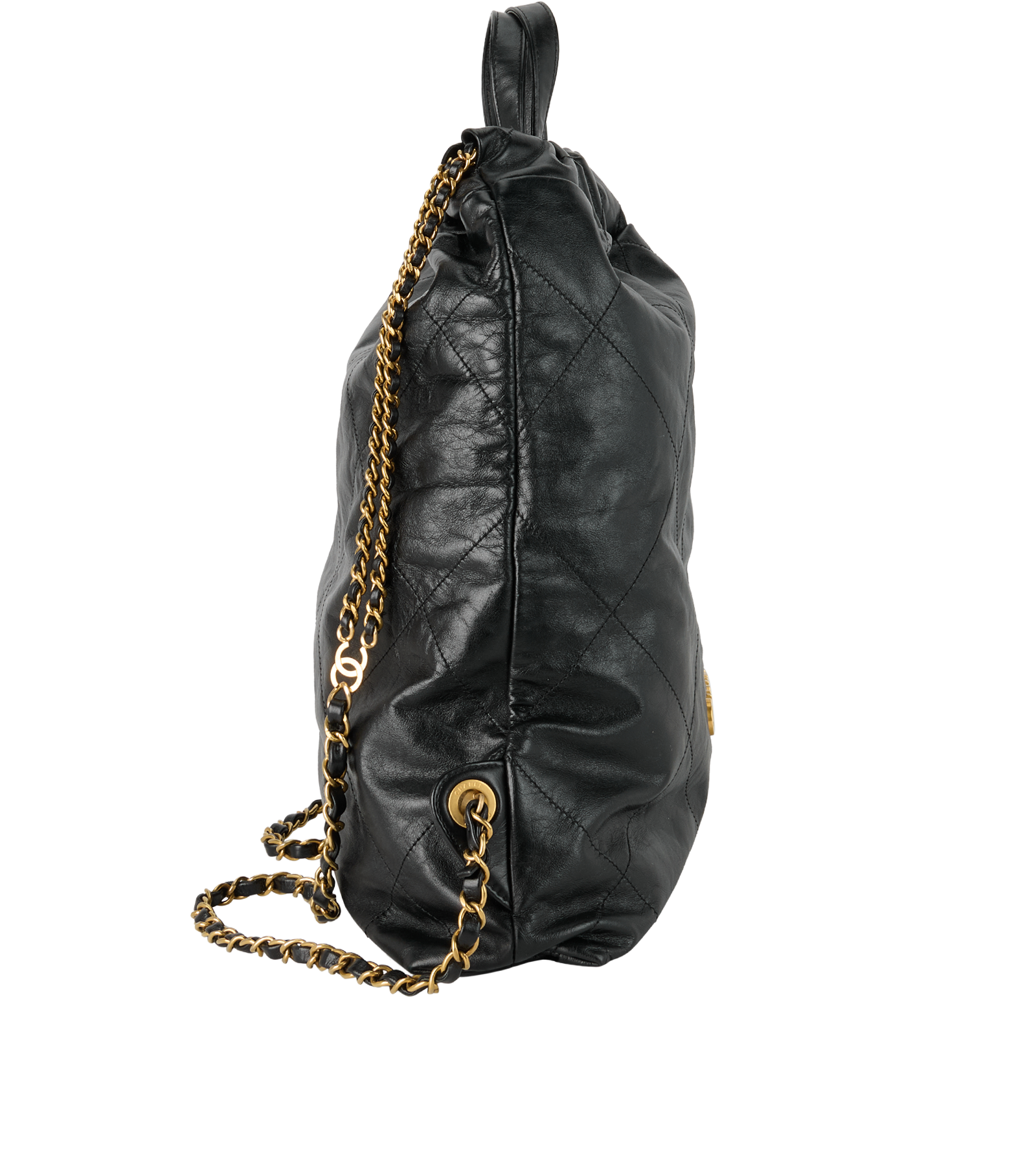 22 Backpack, &pound;3,100, Handbags, Black, Side view